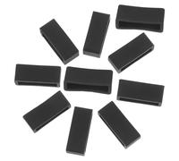 HOMSFOU Lot De 10 Boucles De Bracelet De Montre Silicone 22 Mm Unisexe Noir Maintien Solide Accessoire Pour Montres Connectées Et Classiques