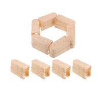 HOMSFOU Lot de 10 Capuchons de Brosse à Dents de Voyage en Paille de Blé, Grosse Capacité, Protège Les Têtes de Brosse, Maintien Hygiénique pour Déplacements