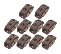 HOMSFOU Lot de 10 loquets magnétiques solides pour porte de placard pour une fermeture sécurisée, boucles de porte en plastique faciles à installer pour éviter l'ouverture accidentelle
