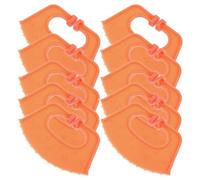 HOMSFOU Lot de 10 Pinces à Nez en Plastique Orange pour Veaux, Outil de Traction Agricole, Équipement de Sevrage pour Bovins, Anneaux Nasaux Résistants pour Élevage et Gestion du Bétail