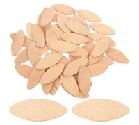 HOMSFOU Lot de 100 Biscuits D'assemblage en Hêtre pour Travail du Bois, Lamelles pour Machine à Mortaiser, Accessoires pour Menuiserie, Outils Précis pour Assemblage Stable de Meubles,