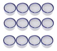 HOMSFOU Lot de 12 Abreuvoirs en Céramique pour Mini Reptiles, Bols d'eau Compacts et Faciles à Nettoyer, Adaptés aux Terrariums D'araignées et D'arthropodes, pour Habitat Partagé et