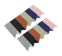 HOMSFOU Lot de 12 Marque-Pages Unis en Cuir PU Accessoires de Lecture Vintage pour Passionnés Marque-Pages pour Suivre Sa Lecture Coloris Variés pour Bureau et Voyage et Quotidienne