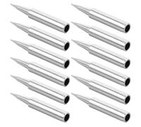 HOMSFOU Lot de 12 Pointes de Fer à Souder en Cuivre, Kit de Remplacement de Pannes de Précision 900m-t-0.8b, Chauffage Rapide, pour Station de Soudage Électronique et Réparation