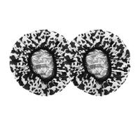 HOMSFOU Lot de 2 Bonnets Imperméables Double Couche en Aluminium, Bonnet Auto-chauffant pour Soins Capillaires, Adapté Cheveux Longs, Couvre-chefs de Salle de Bain Léger et Portable,