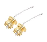 HOMSFOU Lot de 2 Brûleurs pour Lampe à Huile avec Mèche Intégrée Accessoire en Alliage de Zinc Compatible Lampes à Pétrole Vintage Pièces de Rechange D’intérieur et Extérieur