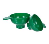 HOMSFOU Lot de 2 Entonnoirs à Large Ouverture en Plastique Vert Grand Entonnoir de Transfert Cuisine pour Confiture Huile et Liquides Ustensiles Cuisine Pratiques et Faciles à Nettoyer