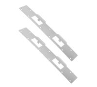 HOMSFOU Lot De 2 Gâches De Porte : Plaques De Renfort Pour Trou De 4,4 cm X 2,2 cm Pour Montant De Porte ; Protections De Sécurité Pour Pêne Dormant