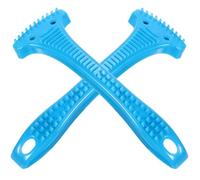 HOMSFOU Lot de 2 Limes à Pédicure Manuelles Bleu, Épurateurs de Callosités et Peaux Mortes pour Pieds, Outils Abs Légers et Pratiques pour Exfoliation Douce et Soin des Talons Fissurés,