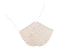 HOMSFOU Lot de 2 Moufles Exfoliants Visage en Double Face Pure et Graines de Noix, Éponges Nettoyantes Naturelles pour Peau Douce, Élimination des Impuretés et Nettoyage en Profondeur,