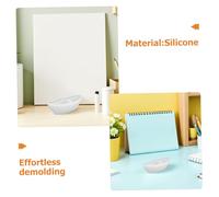 HOMSFOU Lot De 2 Moules En Résine Époxy Pour Voiliers Modèle De Bateau Créatif Fait À La Main En Silicone Blanc