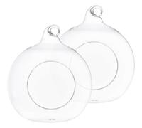 HOMSFOU Lot de 2 Nids Rafraîchissants en Verre Transparent pour Petits Animaux, Maison D’été pour Hamsters, Cochons D’Inde et Hérissons, Cachette Fraîcheur S pour Cage et Terrarium