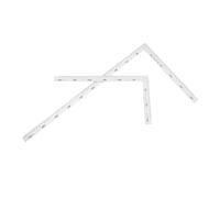 HOMSFOU Lot De 2 Outils De Bricolage Pour Encadrement Menuiserie Travail Du Cuir Métal Pour Construction Forme L Acier Inoxydable Pour Ingénieurs Architectes