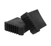 HOMSFOU Lot de 2 patins antidérapants en caoutchouc absorbant les chocs pour marches et échelles extensibles, protections de sol pour surfaces stratifiées et carrelées compatibles avec standard et