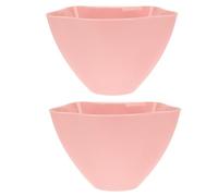 HOMSFOU Lot de 2 Poubelles Suspendues pour Chariot, Seaux de Rangement Multifonctionnels Rose, Taille, Matériaux Sûrs et Épais, pour Salon de Beauté Cuisine, Corbeilles à Déchets