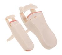 HOMSFOU Lot de 2 Recourbe-cils en Plastique Petit Format, Grand Angle pour Cils Naturels, Portable pour Femme, avec Coussinets de Rechange, Voyage et Maquillage Quotidien