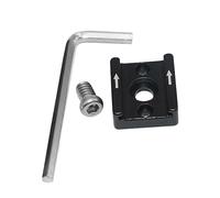 HOMSFOU Lot De 2 Set De Adaptateurs De Support De Griffe Froide en Alliage D'aluminium pour Flash Photo, Fixation Rapide Réglable, Accessoires Compatibles Usage Professionnel, Couleur Métal Argenté