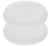 HOMSFOU Lot de 2 set de Pierres de Massage en Marbre pour Spa, Pierres Chaudes et Froides, Surface Lisse, Enrichies aux Huiles Essentielles, pour Relaxation Musculaire à Domicile