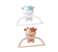 HOMSFOU Lot de 2 supports de salle de bain à ventouse pour salle de bain en matériau durable pour toilettes, portes, placards, rangement amusant et pratique