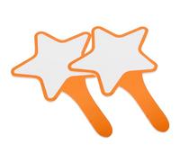 HOMSFOU Lot de 2 Tablettes D’Affichage Effaçables à Sec Format Portable Modèle Étoile Tableau Blanc Simple Face pour Notation et Vote Matériel Pédagogique Polyvalent et Réutilisable