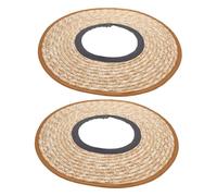 HOMSFOU Lot de 2 visières de casque rigide à large bord pour travailleurs du bâtiment, accessoires légers pour la sécurité en plein air, application facile, ajustement sûr pour les conditions