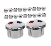 HOMSFOU Lot de 20 bouchons de robinet - Poster chaîne suspendue - Clip d'alimentation LED - Ventouse - Chaîne de suspension manuelle - Indicateur de robinet - Mini outils de fixation LED - Pièces de