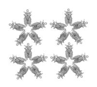 HOMSFOU Lot de 20 Breloques Vintage D'insectes en Alliage Vieilli Argenté, Accessoires DIY pour Création de Bijoux, Pendentifs Cigales pour Bracelets et Colliers, Loisirs Créatifs