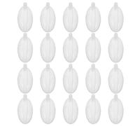 HOMSFOU Lot de 20 Inserts Couineurs Multifonctions pour Jouets Soi-Même Forme Ovale Style Rugby Plastique Solide Pièces de Rechange pour Réparation et Loisirs Créatifs