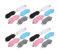 HOMSFOU Lot de 20 Masques de Sommeil Occultants Visage, Légers et Ajustables, en Couleurs Variées, Masque Yeux pour Nuit, Sieste et Voyage