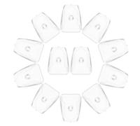 HOMSFOU Lot de 20 Patins de Rechange en PVC Transparent pour Panier D'égouttage, Pieds Plats Étanches 2x15 Mm, Support Stable pour Évier la Cuisine, Accessoires Égouttoir Vaisselle