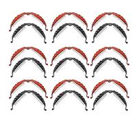 HOMSFOU Lot de 20 Pinces à Cheveux Banane en Métal Faites Main pour Queue de Cheval pour Femmes Accessoires Coiffure Épais ou Fins Noir et Café Accessoires Griffes Polyvalents