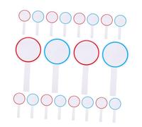 HOMSFOU Lot De 24 Palettes De Vote Tableau D'Affichage Tableau Blanc Effaçable Portable Palettes À Main