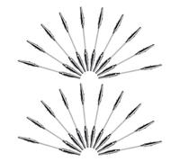 HOMSFOU Lot de 25 Pinces à Mémo en Métal Argenté Double Tête, Porte-notes Compactes pour Bureau et Loisirs Créatifs, Pinces Crocodile Robustes pour Organisation des Fiches et Photos