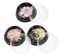 HOMSFOU Lot De 3 Breloques D'engrenages En Alliage Pour Bricolage Steampunk, Charms D'engrenage Métalliques Vintage, Accessoires Diy Pour Fabrication De Bijoux Et Décoration Créative