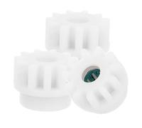 HOMSFOU Lot de 3 Pièces D'engrenages de Remplacement pour Seaux à Franges Rotatifs, Composants Compatibles pour Balais à Essorage Facile, Accessoires Robustes en Plastique Blanc