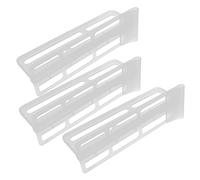 HOMSFOU Lot De 3 Séparateurs De Porte Latérale De Réfrigérateur Réglables, Panneaux De Séparation Alimentaires Pratiques, Accessoires De Rangement Pour Tiroirs, Organisateur Réfrigérateur Domestique