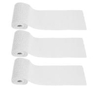 HOMSFOU Lot de 3 Set de Rouleaux de Plâtre à Quartz 10x270cm 6 Moufles en Tissu Doux pour Sculpture et Loisirs Créatifs, Bandes de Plâtrée à Séchage Rapide pour Moulage Artistique