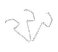 HOMSFOU Lot de 3 supports de gouttière en métal pour drainage de toit - Résistants aux intempéries - Faciles à installer pour une gestion efficace de l'eau et une performance à long terme