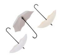 HOMSFOU Lot de 3 Tremplins Muraux pour Petits Animaux, Décoratif en Plastique Écologique, Taille Compacte, Couleurs Nordiques Blanc, Gris et Beige, pour Hamster, Chinchilla, et Écureuils,