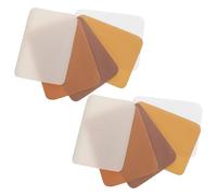 HOMSFOU Lot de 30 Écussons Thermocollants Rectangulaires en Tissu Beige, Patchs de Réparation et Décoration pour Vêtements, Paquet à Dos et Manteaux, Dimensions 15,1 X 11,8 Cm,