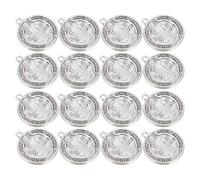 HOMSFOU Lot De 30 Pendentifs Médaillons De Saints Style Vintage Pour La Création De Bijoux Chrétiens Et De Chapelets Fournitures Pour Colliers Et Breloques Saint Benoît Pendentif