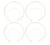 HOMSFOU Lot de 4 Bandeaux Halo de Déesse Dorés, Coiffe Auréole DIY Double Couche, Accessoires Cheveux pour Fête, Cérémonie et Concours, Bandeau Élégant Léger et Polyvalent