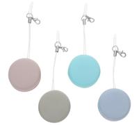 HOMSFOU Lot de 4 Lingettes Nettoyantes pour Écran de Téléphone Portable de Macaron, Brosse Douce Multifonction pour Lentilles et Écrans, Porte-clés Compact Coloré pour Nettoyage Voyage