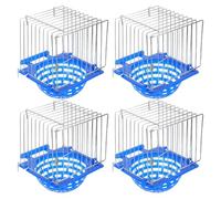 HOMSFOU Lot de 4 Nichoirs pour Oiseaux Petits en Noix, Nid de Reproduction Confortable et Sécurisé, Cage D'élevage Adaptée, pour Incubation et Soins des Poussins