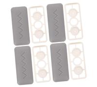 HOMSFOU Lot de 4 paires de coussinets de siège de toilette pour couvercles à fermeture douce, coussins d'étanchéité durables pour une meilleure stabilité pour la maison, l'hôtel, les toilettes