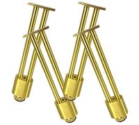 HOMSFOU Lot de 4 pieds de nivellement réglables en métal robuste pour cuisine et salle de bain, support facile à installer pour tables et placards, design antidérapant
