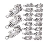 HOMSFOU Lot De 40 Mini Breloques Pour Fabrication De Bijoux Colliers Prières Pendentifs Alliage D'Argent