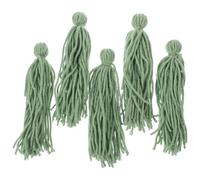 HOMSFOU Lot de 5 Balais de Reproduction Flottants pour Aquarium, Serpillières en Laine Vert Saule, Accessoires pour Frai de Poissons-Anges et Crevettes, Maternité pour Aquarium,