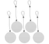 HOMSFOU Lot De 5 Boîtiers Antivol Rétractables Pour Câbles En Acier 35 Pouces Avec Système Auto-Adhésif Pour Magasins Expositions Et Protection D'Équipements Numériques