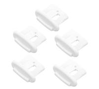 HOMSFOU Lot de 5 Clips D'arrêt Coulissants pour Panier de Lave-vaisselle, Embouts en Plastique Compatibles Universellement, Accessoires Électroménagers Pratiques pour Fixation Sûre
